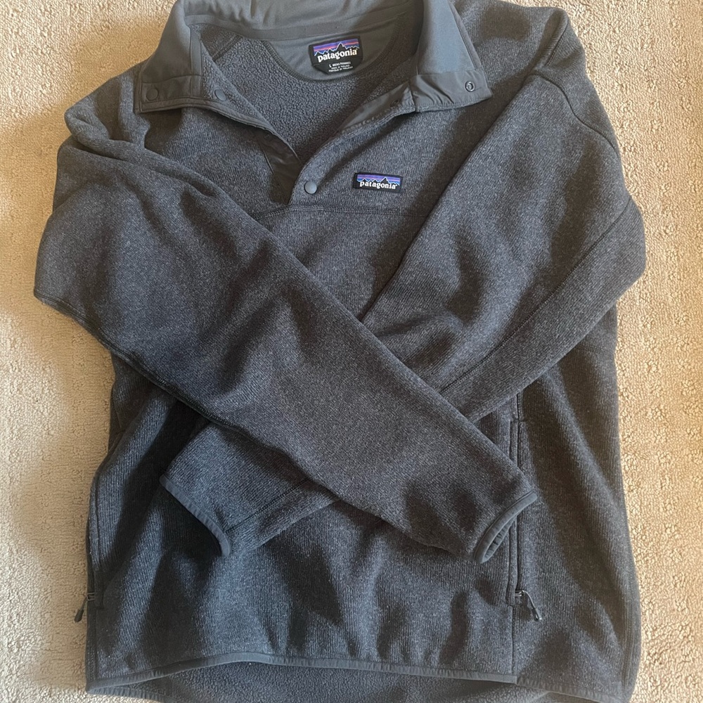 Patagonia Gray Fleece Pullover